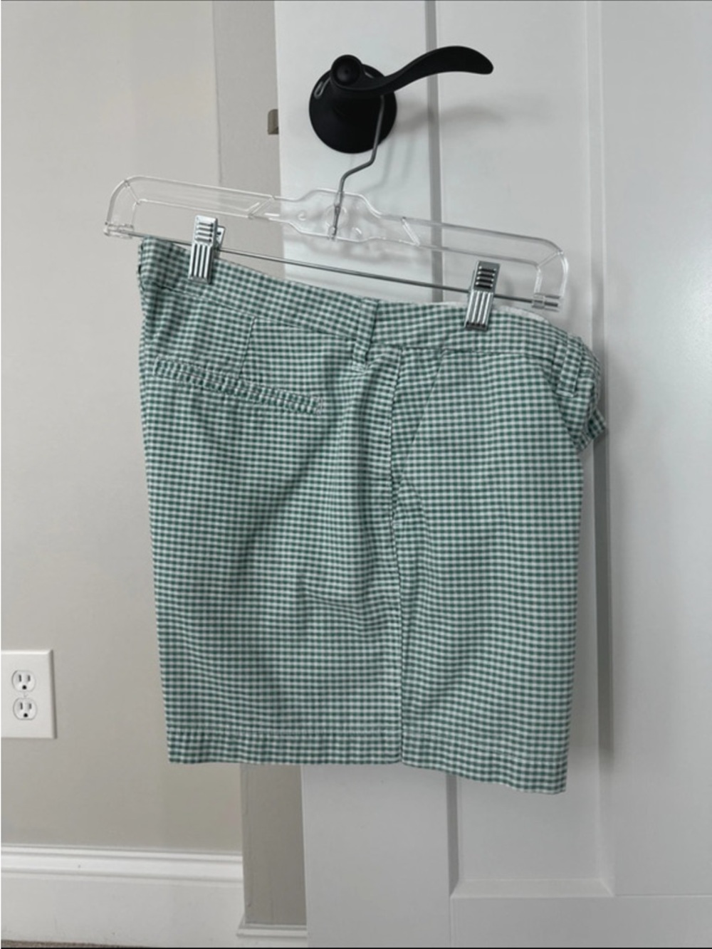Women’s Green Gingham Shorts